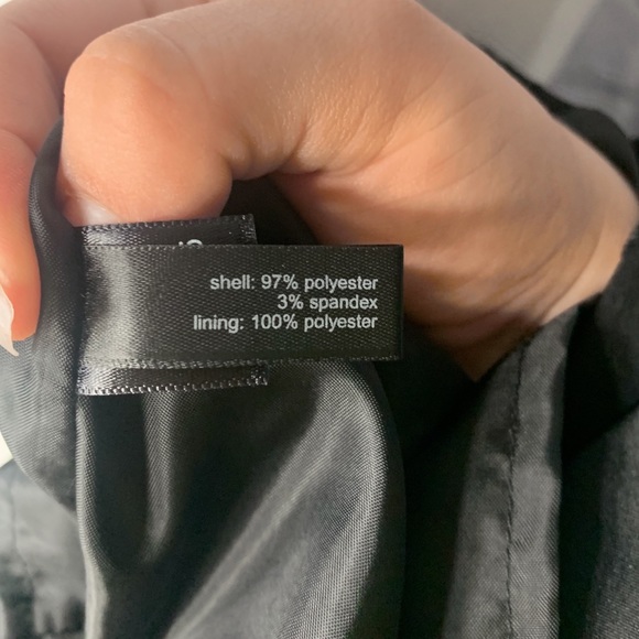 The Limited Black Sleeveless Satin Dress - Picture 8 of 8